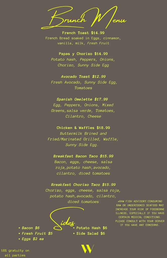 Wonderland Kitchen & Cocktails Menu 5