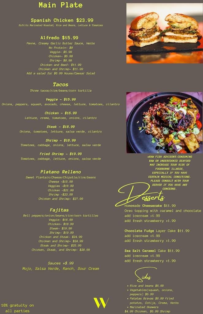 Wonderland Kitchen & Cocktails Menu 6