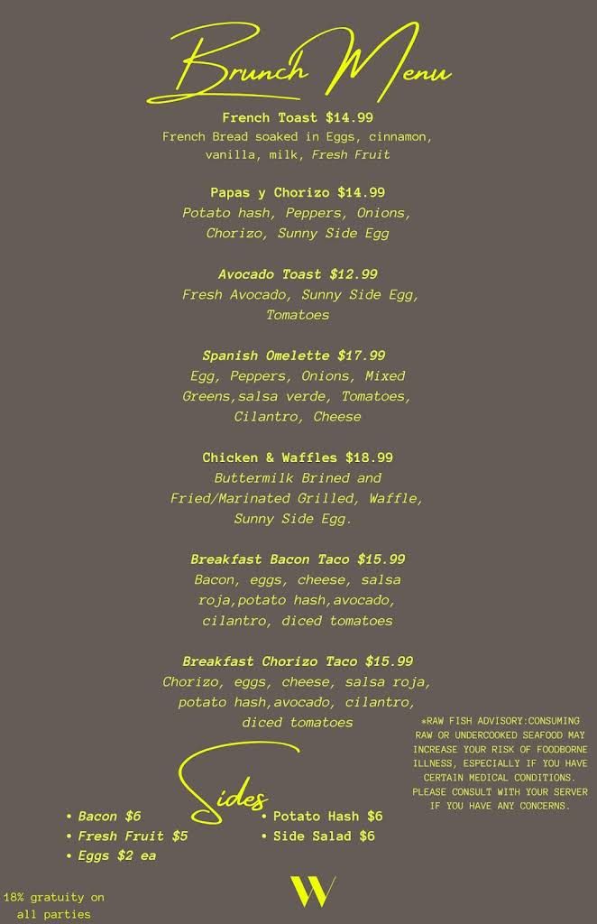 Wonderland Kitchen & Cocktails Menu 7